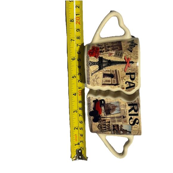 Unique Paris Glam Small Connecting Mugs with Heart Shaped Handles - Picture 5 of 6